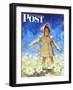 "Daisy Among Daisies," Saturday Evening Post Cover, August 21, 1943-Douglas Crockwell-Framed Giclee Print