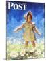 "Daisy Among Daisies," Saturday Evening Post Cover, August 21, 1943-Douglas Crockwell-Mounted Giclee Print