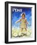 "Daisy Among Daisies," Saturday Evening Post Cover, August 21, 1943-Douglas Crockwell-Framed Giclee Print