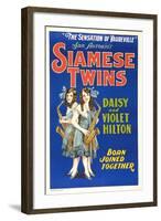 Daisy and Violet Hilton, 1920-null-Framed Art Print