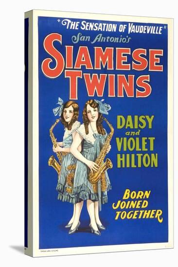 Daisy and Violet Hilton, 1920-null-Stretched Canvas