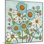 Daisy Blue Flowers-Blenda Tyvoll-Mounted Giclee Print