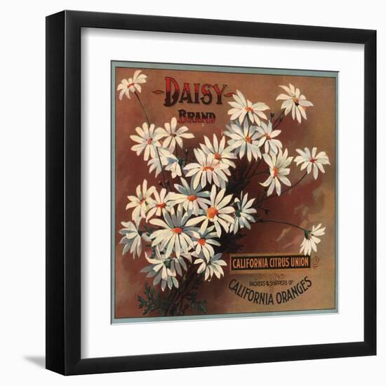 Daisy Brand - California - Citrus Crate Label-Lantern Press-Framed Art Print