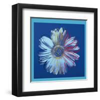 Daisy, c.1982 (Blue on Blue)-Andy Warhol-Framed Giclee Print