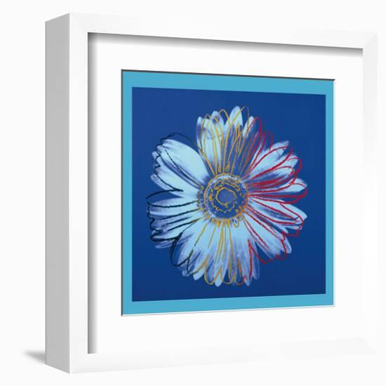 Daisy, c.1982 (Blue on Blue)-Andy Warhol-Framed Giclee Print