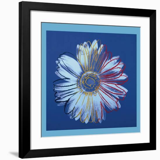 Daisy, c.1982 (Blue on Blue)-Andy Warhol-Framed Giclee Print