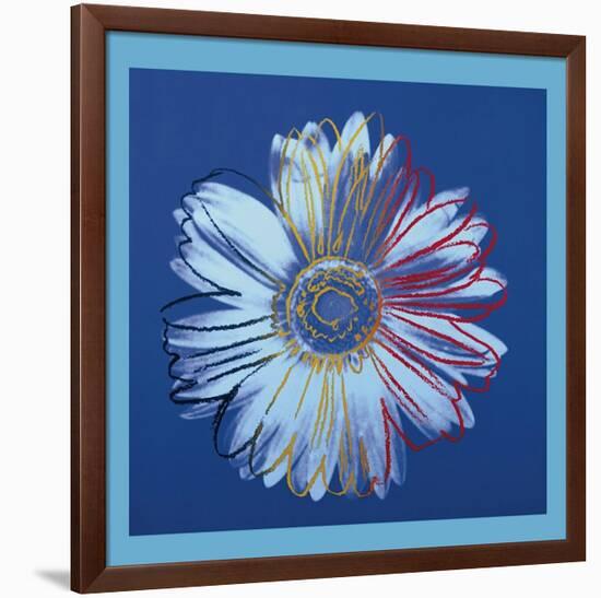 Daisy, c.1982 (Blue on Blue)-Andy Warhol-Framed Giclee Print