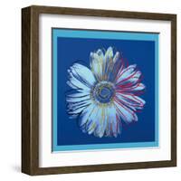 Daisy, c.1982 (Blue on Blue)-Andy Warhol-Framed Art Print