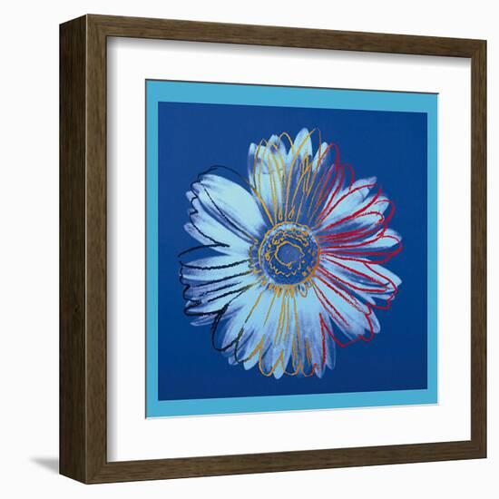 Daisy, c.1982 (Blue on Blue)-Andy Warhol-Framed Art Print