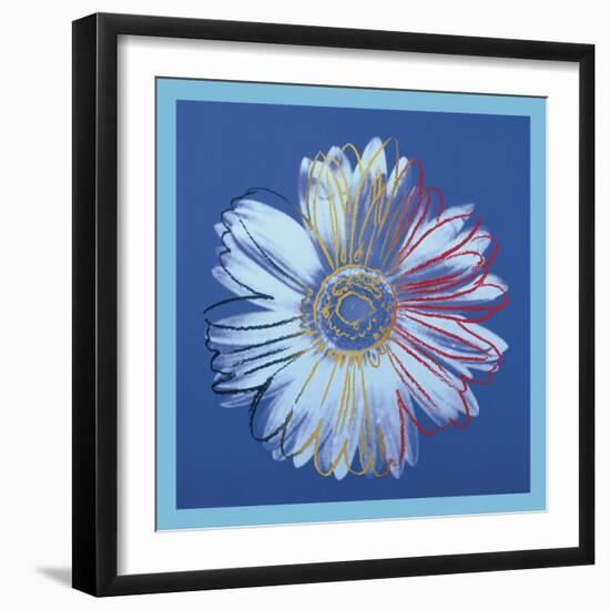 Daisy, c.1982 (blue on blue)-Andy Warhol-Framed Art Print