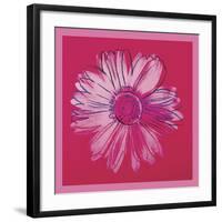 Daisy, c. 1982 (crimson and pink)-Andy Warhol-Framed Art Print