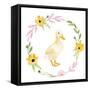 Daisy Duck 1-Enya Todd-Framed Stretched Canvas