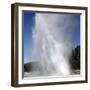 Daisy Geyser Erupting, Upper Geyser Basin Geothermal Area, Yellowstone National Park-Stocktrek Images-Framed Photographic Print