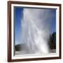 Daisy Geyser Erupting, Upper Geyser Basin Geothermal Area, Yellowstone National Park-Stocktrek Images-Framed Photographic Print