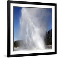 Daisy Geyser Erupting, Upper Geyser Basin Geothermal Area, Yellowstone National Park-Stocktrek Images-Framed Photographic Print