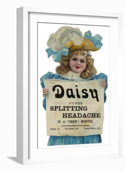 Daisy Headache Cure-null-Framed Art Print