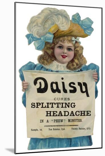 Daisy Headache Cure-null-Mounted Art Print