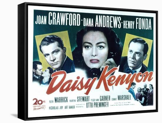 Daisy Kenyon, Dana Andrews, Joan Crawford, Henry Fonda, 1947-null-Framed Stretched Canvas