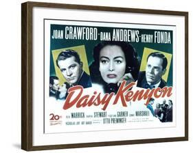 Daisy Kenyon, Dana Andrews, Joan Crawford, Henry Fonda, 1947-null-Framed Photo
