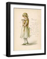 Daisy, 'Language of Flowers'-null-Framed Art Print