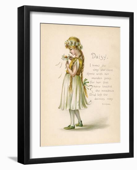 Daisy, 'Language of Flowers'-null-Framed Art Print