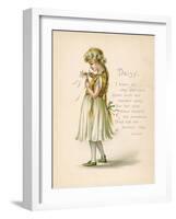 Daisy, 'Language of Flowers'-null-Framed Art Print