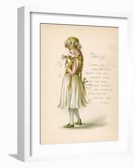 Daisy, 'Language of Flowers'-null-Framed Art Print