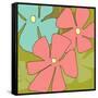 Daisy Pop 1-Jan Weiss-Framed Stretched Canvas