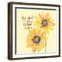 Daisy Stripes - True Friends-Robbin Rawlings-Framed Art Print