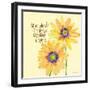 Daisy Stripes - True Friends-Robbin Rawlings-Framed Art Print