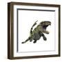 Dakosaurus, White Background-null-Framed Art Print