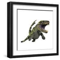 Dakosaurus, White Background-null-Framed Art Print