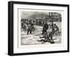 Dakota: a Snowball Battle Between Indian Boys on the Banks of the Red River of the North-null-Framed Giclee Print