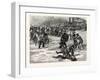 Dakota: a Snowball Battle Between Indian Boys on the Banks of the Red River of the North-null-Framed Giclee Print