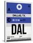 DAL Dallas Luggage Tag 1-NaxArt-Stretched Canvas