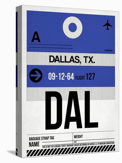 DAL Dallas Luggage Tag 1-NaxArt-Stretched Canvas