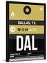 DAL Dallas Luggage Tag 2-NaxArt-Stretched Canvas