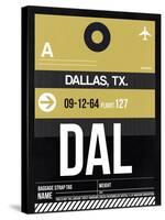 DAL Dallas Luggage Tag 2-NaxArt-Stretched Canvas