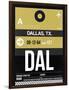 DAL Dallas Luggage Tag 2-NaxArt-Framed Art Print
