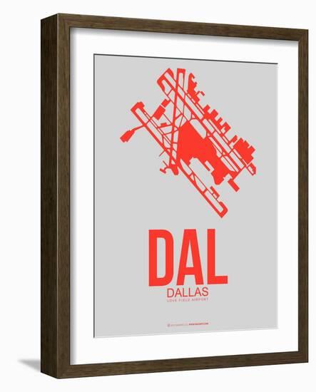 Dal Dallas Poster 1-NaxArt-Framed Art Print