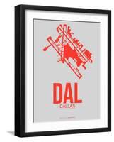 Dal Dallas Poster 1-NaxArt-Framed Art Print