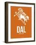 Dal Dallas Poster 2-NaxArt-Framed Art Print