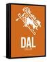 Dal Dallas Poster 2-NaxArt-Framed Stretched Canvas