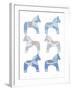 Dala Horse-Zoe Badger-Framed Giclee Print