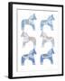 Dala Horse-Zoe Badger-Framed Giclee Print