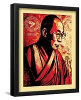 Dalai Lama Compassion Graffiti Poster-null-Framed Poster