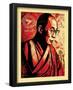 Dalai Lama Compassion Graffiti Poster-null-Framed Poster