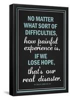 Dalai Lama Hope Quote-null-Framed Poster