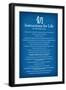 Dalai Lama Instructions For Life Blue Art-null-Framed Premium Giclee Print