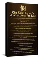 Dalai Lama, Instructions For Life-null-Stretched Canvas
